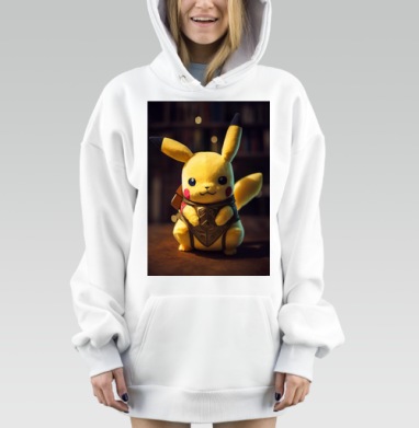 Милый желтый персонаж защитник снаряжение на столе, Hoodie Mjhigh Dig, оверсайз, утепленная