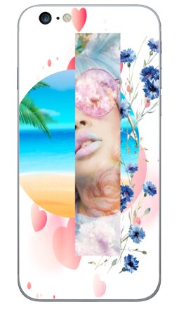 Летний цифровой коллаж в стиле dreamcore - Виниловые наклейки на iPhone 6 plus - купить в Москве, страница 5