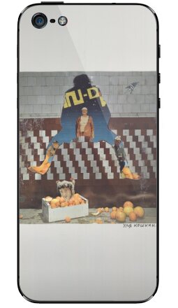 Сюрреалистичный бумажный коллаж «Космос внутри» - Виниловые наклейки на iPhone 5 - купить в Москве, страница 5