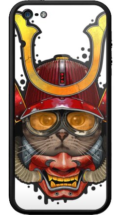 Футуристичный самурай-кот в доспехах 325 - Бампер на iPhone 5, 5S, страница 5