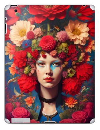 Цифровой портрет «Цветочная Флора» в сюрреализме - Наклейки на iPad, страница 5