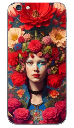 Цифровой портрет «Цветочная Флора» в сюрреализме - Виниловые наклейки на iPhone 6, 6s - купить в Москве, страница 4
