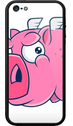 Летящий розовый поросенок — символ невозможного - Бампер на iPhone 5, 5S, страница 4