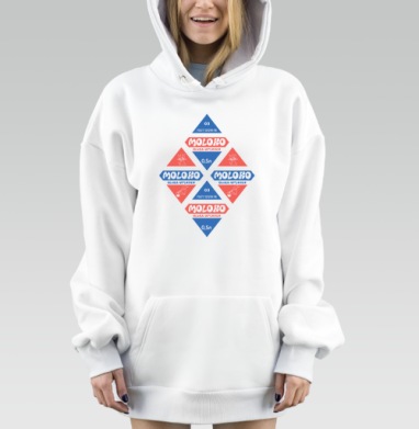 Упаковка Советского Молока В Красных Треугольниках, Hoodie Mjhigh Dig, оверсайз, утепленная