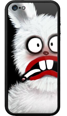 Антропоморфный кролик в шоке – цифровой арт - Бампер на iPhone 5, 5S, страница 4