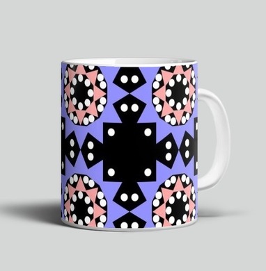 Lavender abstract pattern with stars / Абстрактный лавандовый паттерн в современном стиле - Магазин футболок meningit - Дизайнерские принты