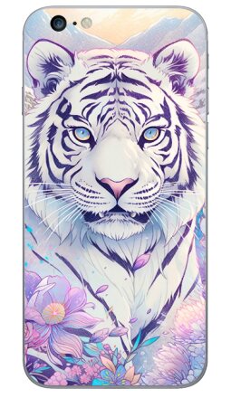 Белый тигр в цветах - Виниловые наклейки на iPhone 6 plus - купить в Москве, страница 3