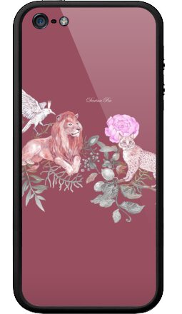 Изящная ботаническая иллюстрация с животными - Бампер на iPhone 5, 5S, страница 3