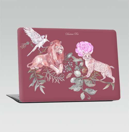 Изящная ботаническая иллюстрация с животными - Наклейки на 2010-2017 – Macbook Air, страница 4