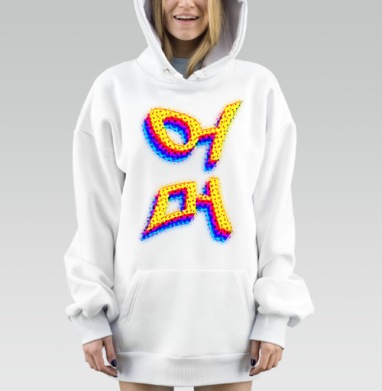Объёмные яркие буквы с точками и тенями для футболки, Hoodie Mjhigh Dig, оверсайз, утепленная