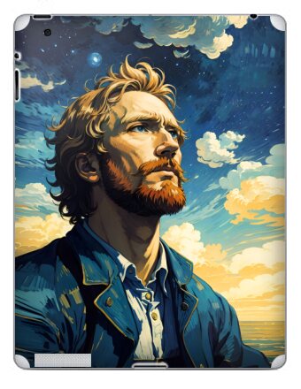 Грустный Винсент - Наклейки на iPad
