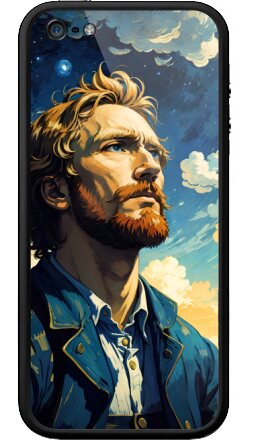Грустный Винсент - Бампер на iPhone 5, 5S