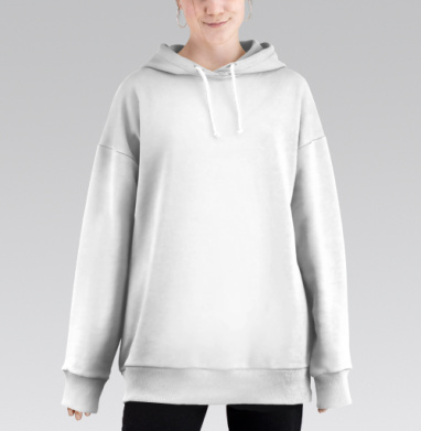 Женский контурный профиль с шляпой и серьгами в линии, Hoodie Long Oversize 3D