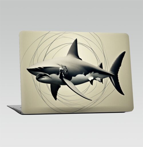 Черно-белая акула - Наклейки на 2010-2017 – Macbook Air, страница 3
