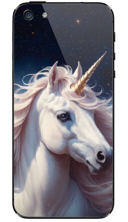 Величественный белый единорог с розовой гривой - Виниловые наклейки на iPhone 5 - купить в Москве, страница 3