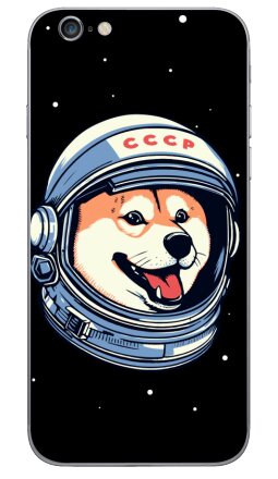 Веселый шлем сиба-ину в стиле СССР для космонавта - Виниловые наклейки на iPhone 6, 6s - купить в Москве, страница 3