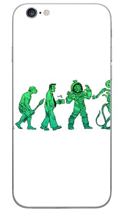 Марш прогресса с Чужим — ироничный принт - Виниловые наклейки на iPhone 6, 6s - купить в Москве, страница 2