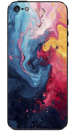 Энергия Цвета: Абстрактный Взрыв Краски Fluid Art - Виниловые наклейки на iPhone 5 - купить в Москве, страница 2