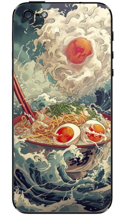 Эпический рамен в стиле нео-укиё-э - Виниловые наклейки на iPhone 5 - купить в Москве, страница 2