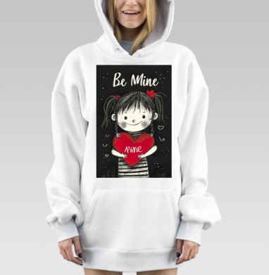 Будь моим, Hoodie Mjhigh Dig, оверсайз, утепленная