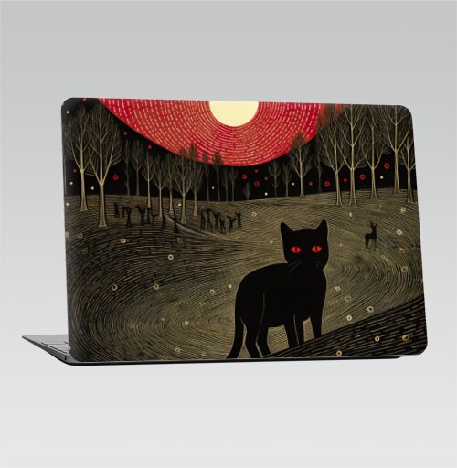 Черный котэ и луна - Наклейки на 2010-2017 – Macbook Air, страница 2