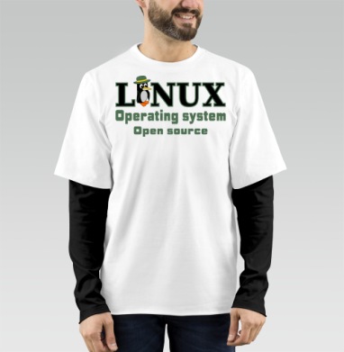 Linux операционная система открытым исходным кодом - Магазин футболок Wladimir. Дизайнерские принты.