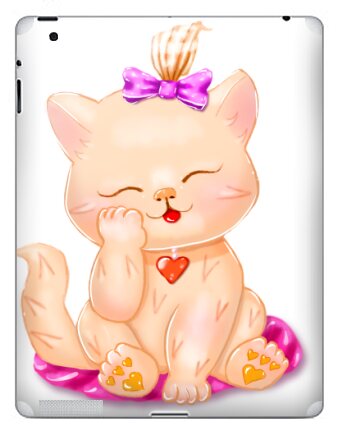 Милая киска котенок - Наклейки на iPad, страница 2