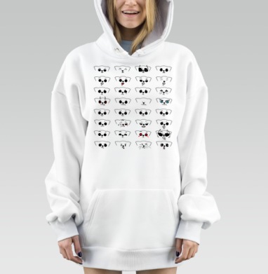 Эмоции весёлого пёселя выражение лица разные эмоции, Hoodie Mjhigh Dig, оверсайз, утепленная