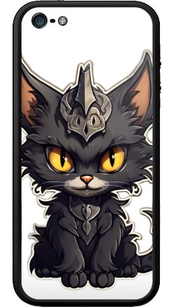 Кот-кошмарик. - Бампер на iPhone 5, 5S