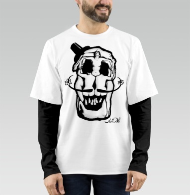 Dali Skull, Футболка мужская лонгслив OneOne