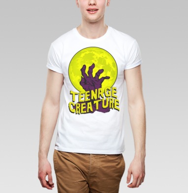 Teenage Creature / Подростковое существо, Футболка мужская Base белая