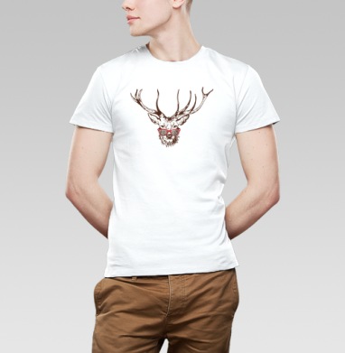Dear deer / Милый олень, Футболка мужская Base белая