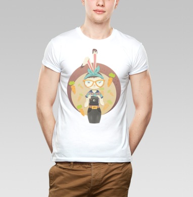 Hipster Bunny / Зайка-хипстер - Yuzach Art Shop