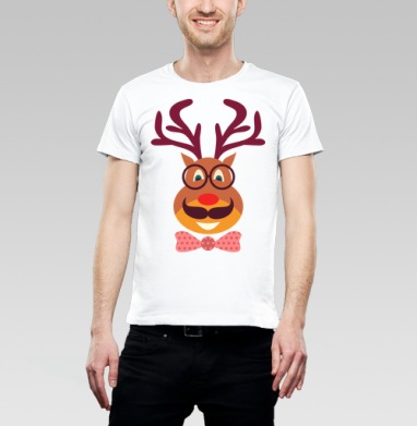 Hipster Deer / Олень-хипстер - Магазин футболок Kannaa