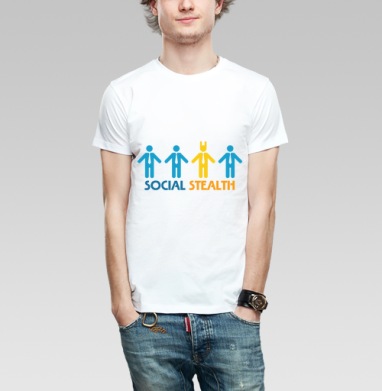 Social Stealth / Социальный стелс, Футболка мужская Base белая