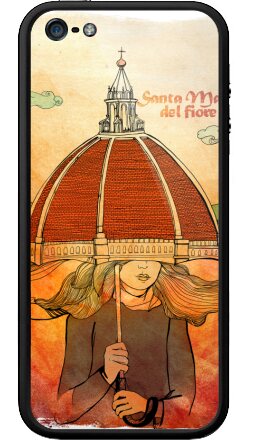 Уютная женщина под куполом Santa Maria del Fiore / Святая Мария Цветочная - Бампер на iPhone 5, 5S, страница 32