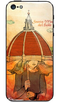 Уютная женщина под куполом Santa Maria del Fiore / Святая Мария Цветочная - Виниловые наклейки на iPhone 5 - купить в Москве, страница 47