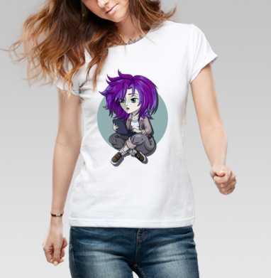 Amethyst reANIMEtion / Аметистовая реанимация аниме, Футболка женская белая 180гр