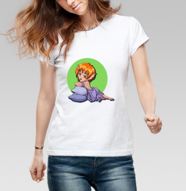Foxy reANIMEtion / Лисичья реАНИМЕция, Футболка женская белая 180гр