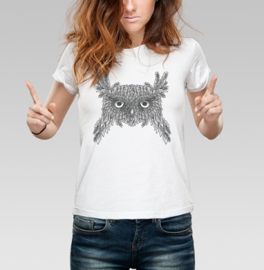 OLD OWL / СТАРАЯ СОВА, Футболка женская белая 180гр