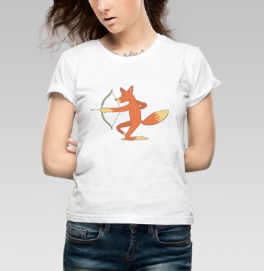 Sagittarius / Стрелец, Футболка женская белая 180гр