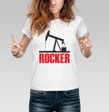 siBEARia Rocker / siBEARia Рокер, Футболка женская белая 180гр