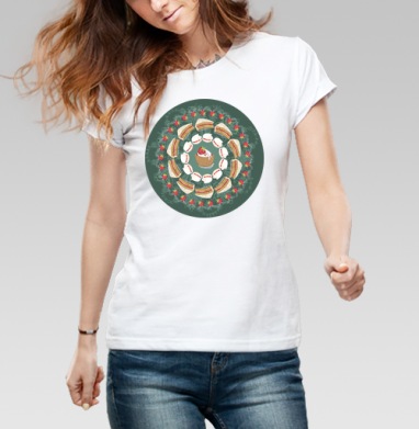 sweet mandala / THOUGHT The user wants a translation of sweet mandala for a product card title. / Сладкая мандала - Магазин футболок MayaVisotskaya - Дизайнерские принты