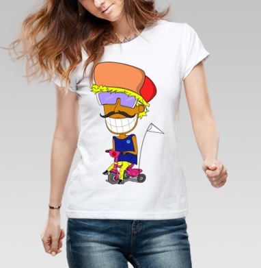 adventure summer time / Время летних приключений, Футболка женская белая 180гр