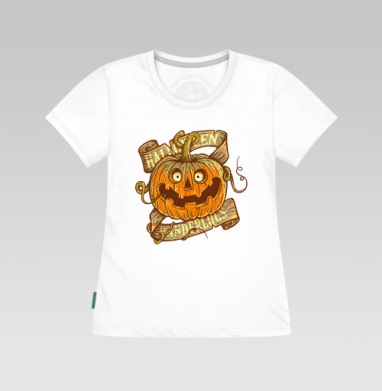Halloween, banderlogs! / Хэллоуин, бандерлоги!, Футболка женская белая 180гр
