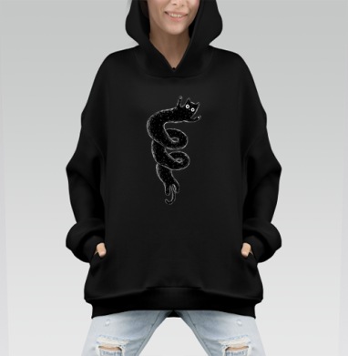 Кошковихрь - Hoodie Mono, черная, оверсайз, утепленная, страница 5