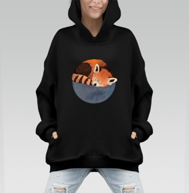 Малая Панда - Hoodie Mono, черная, оверсайз, утепленная, страница 5