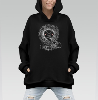Я ЯКУТ - Hoodie Mono, черная, оверсайз, утепленная, страница 5