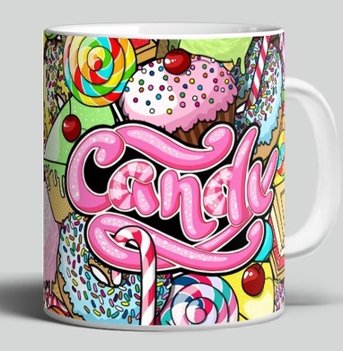 Яркое яйцо из сладостей Candy в стиле поп-арт - Funny T-Shirts For Cheerful Life