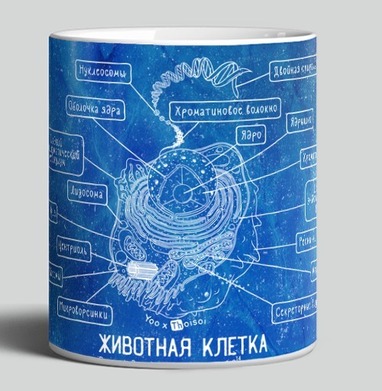 Животная клетка в голубом - Yoo – мерч на миллион